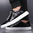 thumbnail image 3 of Versatile and Comfortable Trendy Men's Shoes, Breathable and Wear- Daily Essentials. Fashionable Men's Alligator Pattern Casual Shoes, Low-top Sneakers, 3 of 8