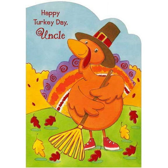 Happy Thanksgiving Uncle Greeting Card w/Envelope