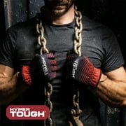 Hyper Tough All Purpose Performance Work Gloves, Synthetic Leather, Black and Red, Adult Unisex, Large, 1 Pair