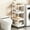 White, variant on for Hair Stylist, Multifunctional Tiers Medical Trolley, Makeup Cart Organizer with Wheels, Movable Tool Cart with Handle, for Beauty Salon Clinic Kitchen