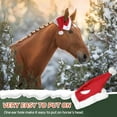 thumbnail image 3 of Dserhfy Christmas Horse Hat Universal Winter Thick Warm Red Velvet Santa Hat Xmas Horse Decoration Costume Accessories Party Supplies, 3 of 8