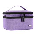 thumbnail image 1 of Bewildely Bolsa organizadora de esmalte de uñas de aceite esencial, contenedores de almacenamiento, organizadores de cosméticos, bolsas de Almacenamiento y organización del hogar Violeta 42 ranuras, 1 of 6