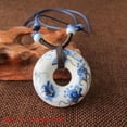 thumbnail image 4 of K-KED Women's Ethnic Blue and White Porcelain Necklace Pendant Sweater Chain-04, 4 of 6