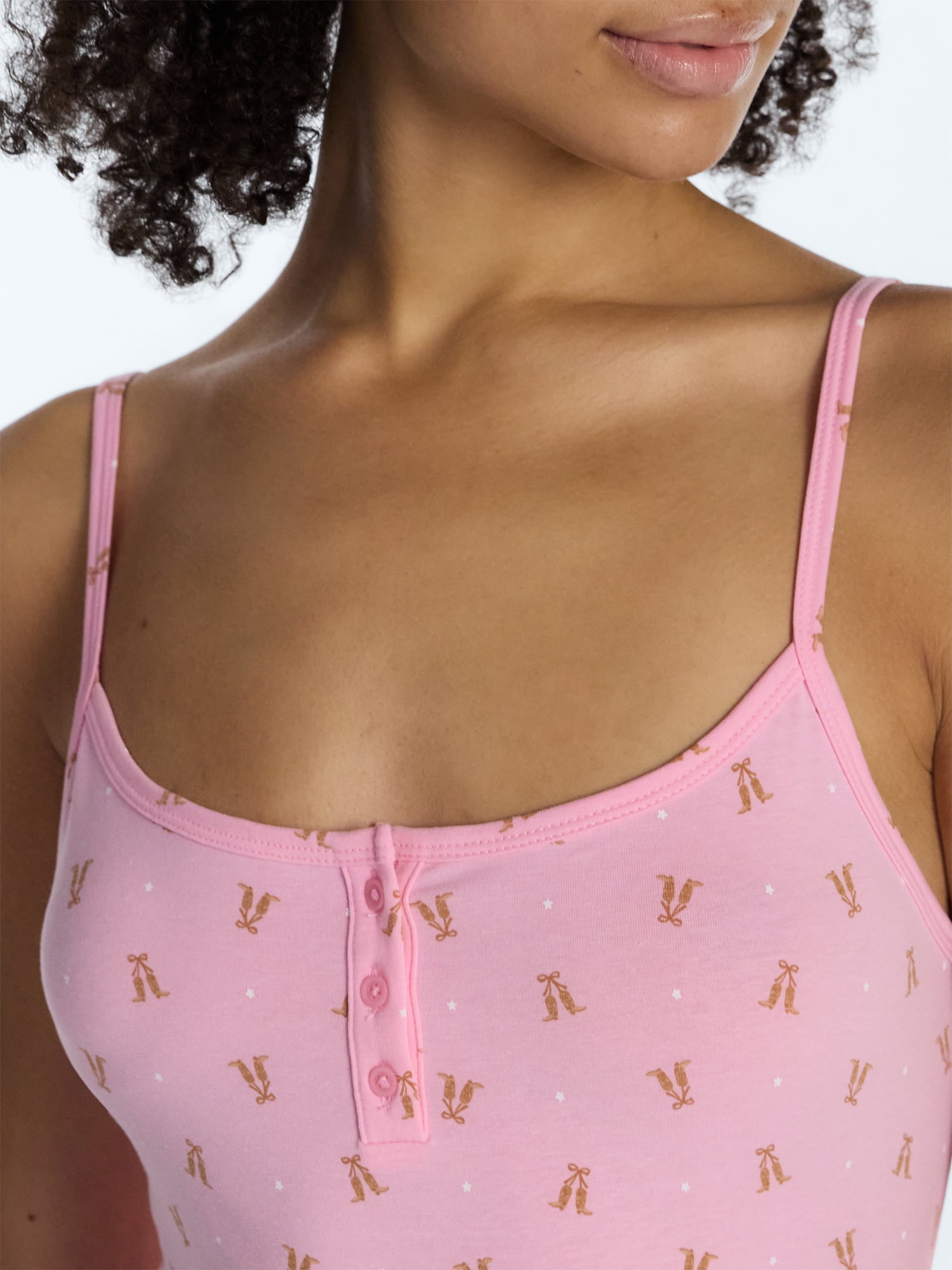 No Boundaries Cloud Core Sleepwear Slip Dress, Women’s and Women’s Plus XXS-3X