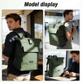 thumbnail image 2 of SYCNB Rolltop Backpack for Men & Women, Waterproof Travel Backpack with computer compartment, 24L/27L Expandable Capacity Daypack for Work College Trip, Olive Green, 2 of 6