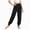 Black, variant on Girls Pants Solid Color Lightweight Yoga Sports Dance Fitness Drawstring Winter Pants 5-6 Years,Blue XZNPDUCQ
