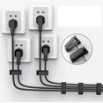 thumbnail image 4 of Cable Management Clip - Cable Clip with Strong Sticker, Large Clip for Under Desk Cable Management (21 Pcs) (Black), 4 of 4