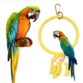 thumbnail image 1 of CBFFDC Pet Sewing Parrot Sewing Toy Bite Resistant Rope for Cockatiels Conures Parakeets Triangle Round Hanging Perch Pet Supplies, 1 of 7
