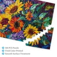 thumbnail image 3 of 500 PCS Vibrant sunflowers - 500 PCS Sunflower jigsaw puzzles,Brain Challenge,Relax yourself,Suitable for family entertainment activities,Vintage Art Flower Wooden Puzzle for Adults, 3 of 6