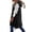 Black-1, variant on Oversized Long Down Vest for Women Winter Long Puffer Quilted Vest Coats Hooded Sleeveless Warm Jacket Pockets