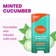 thumbnail image 3 of Desodorante Lume Smooth Solid Stick para todo el cuerpo, 75 ml, 3 unidades, color menta, 3 of 7