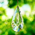 thumbnail image 5 of Hanging Crystal Prism Suncatcher Ornament Faceted Clear Crystal Drop Rainbow Maker Pendant for Window Garden Decor, 5 of 16