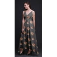 thumbnail image 5 of Bimba Floral Dames Longue Robe à Imprimé Floral Spaghetti Sangle V Cou Maxi Plage Wear-XX-Large, 5 of 5
