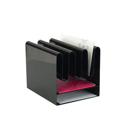 Lot Of 14 Wave Desk Accessory Contemporary Design Black Desktop File Organizer With 7 Vertical Sections Lot Of 14 Wave Desk Accessory Contemporary Design Black Desktop File Organizer With 7 Vertical Sections