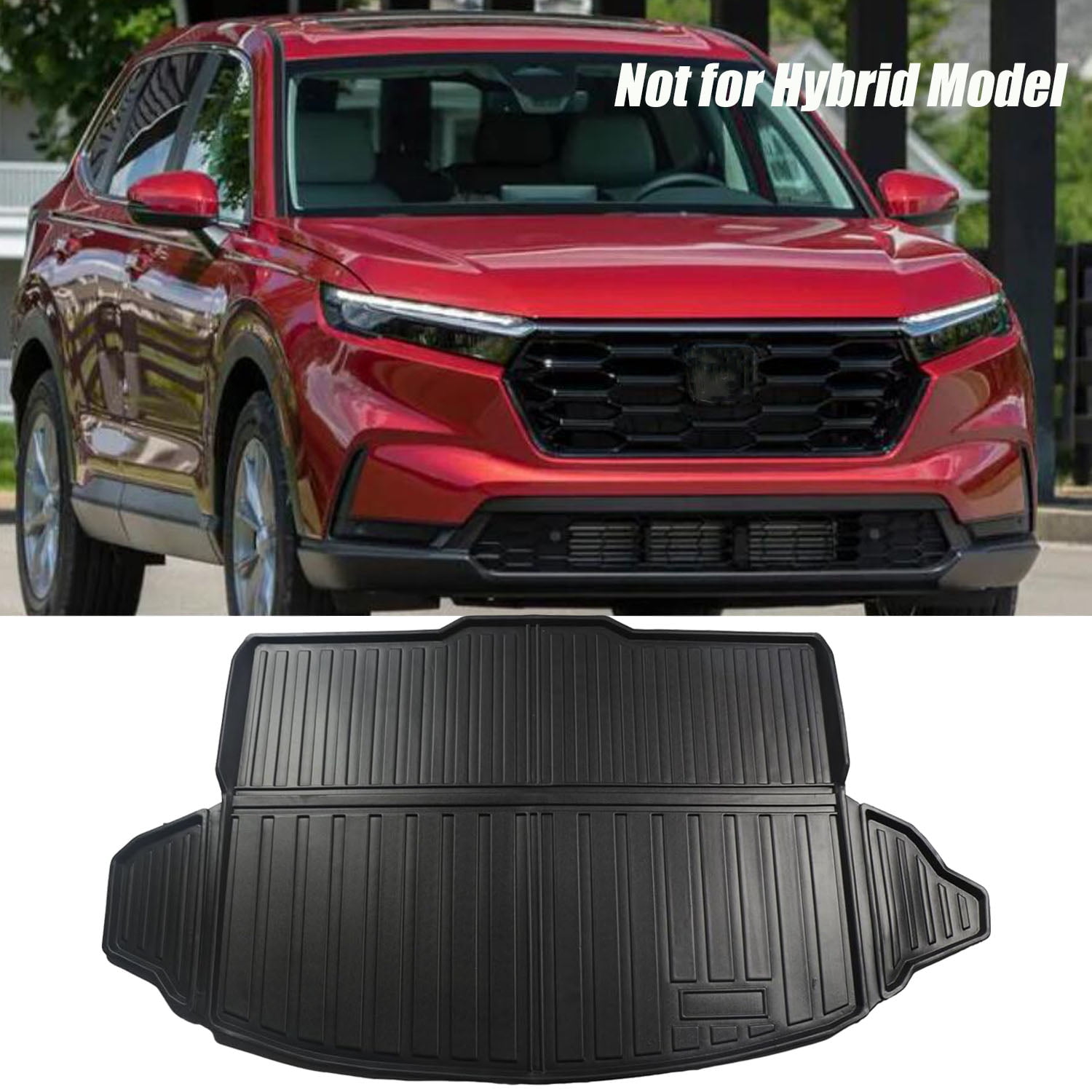 Cargo Liner fit 2023-2024 Honda CR-V All Weather Rear Trunk Cover Cargo Tray Floor Mat for Honda CR-V 2023 2024 Rear Trunk Accessory , Black