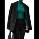 thumbnail image 3 of Camiseta de Larga para Mujer, Ropa Interior Térmica Básica de Moda para Otoño e Invierno. Verde L, 3 of 8