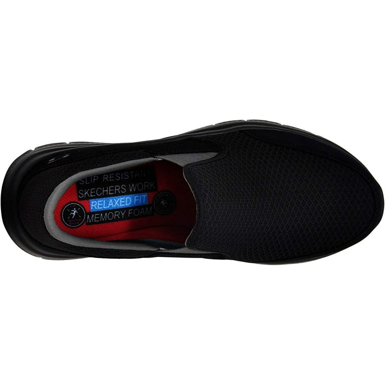 Skechers for work men's flex sales advantage slip resistant mcallen slip on