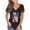 Black, variant on OAVQHLG3B 4th of July Outfits for Women American Flag T Shirt Summer V-neck Patriotic Shirts Printed Tops T-Shirts Casual Lace Short Sleeve Blouse