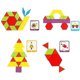 thumbnail image 1 of Juego de 155 bloques de madera con formas geométricas, rompecabezas, juguetes clásicos de tangram para jardín de infantes., 1 of 3