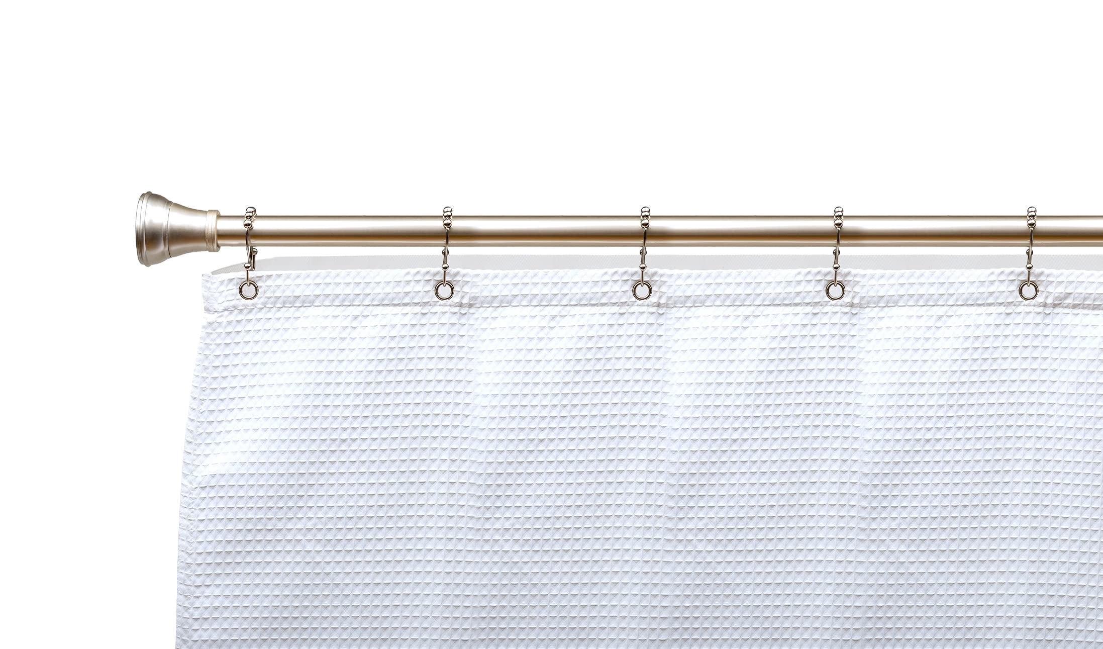 Utopia Alley  Double Roller Ball Stainless Steel Shower Curtain Hooks Rings, Set of 12 Brushed Nickel