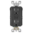 thumbnail image 1 of GFCI Outlet Leviton SmartLockPro, 15 A, 125 V, dúplex, negro, paquete de 1, 1 of 2