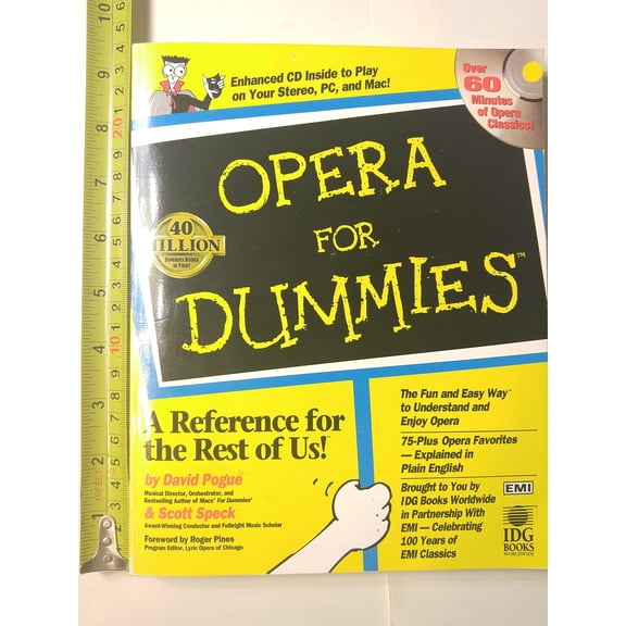 Pre-Owned Opera for Dummies (Paperback) 0764550101 9780764550102