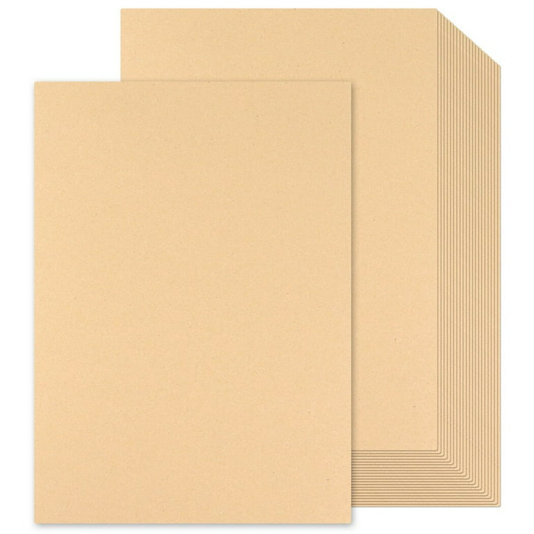 Brown Kraft Cardstock Paper 70lb Thick 100 Sheets, A4 Medium Weight 190GSM  Cardboard Cover Card Stock for Crafts Cards Making, Kids Stationery DIY