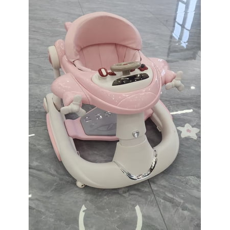 Infant Baby Walker with Wheels, Foldable Toddler Walker Featuring Brake Control and Wide Base