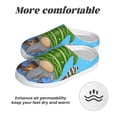 thumbnail image 6 of KLL Merry Christmas Gnome Pattern Adult Unisex Cozy Slippers,Fuzzy Slip-on Slippers TPR Sole Slippers Comfort Plush Home Footwear for Indoor & Outdoor-37/38, 6 of 7