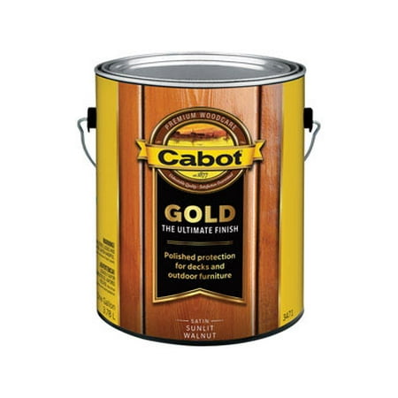 Cabot Gold Satin Sun-Drenched Oak Deck Varnish 1 qt. - Case Of:
