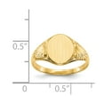 thumbnail image 5 of 14K Yellow Gold Ring Band Signet, Size 7, 5 of 5