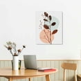thumbnail image 3 of PIKWEEK Boho Wall Art for Bedroom Mid Century Modern Wall Art Neutral Minimalist Boho Leaf Canvas Prints Natural Pictures Framed for Bathroom Living Room Decor 3 Panels, 3 of 5