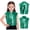 Green, variant on Kids Boys Girls Sparkly Cropped Vest Stage Performance Jacket Disco Shirt Festival Rave Dance Party Top Ivory 14
