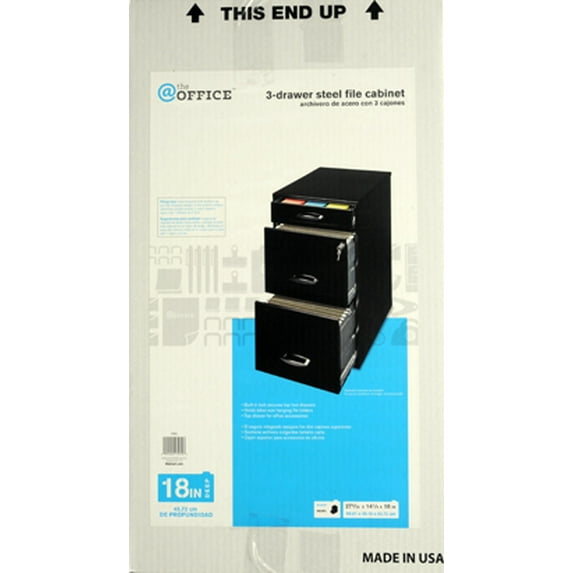 18 3 Dr Ffp Organizer, Black, Wm Brand