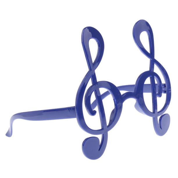 Clef Música Notación Símbolo Novedad Regalo Disfraces Azul Zulema Divertidos Anteojos Unisex