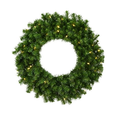 Vickerman 30 Douglas Fir Artificial Christmas Wreath Warm White LED Lights