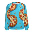 thumbnail image 7 of Fun Pizza Womens Oversized Sweatshirts Hoodies Crewneck Casual Tops Comfy FallWinter Clothes 2024, 7 of 7