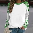 thumbnail image 4 of successthop St.Patricks Day Sweatshirt Womens Oversized Slash Shoulder Crewneck Streetwear Long Sleeve Pullover Tops, 4 of 5