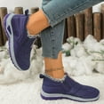thumbnail image 6 of Gyexs Mens Snow Boots Winter Shoes for Women Thermal Insulated Comfortable Lined Booties for Cold Weather Outdoor Activities Z01 Purple Size 8, 6 of 9