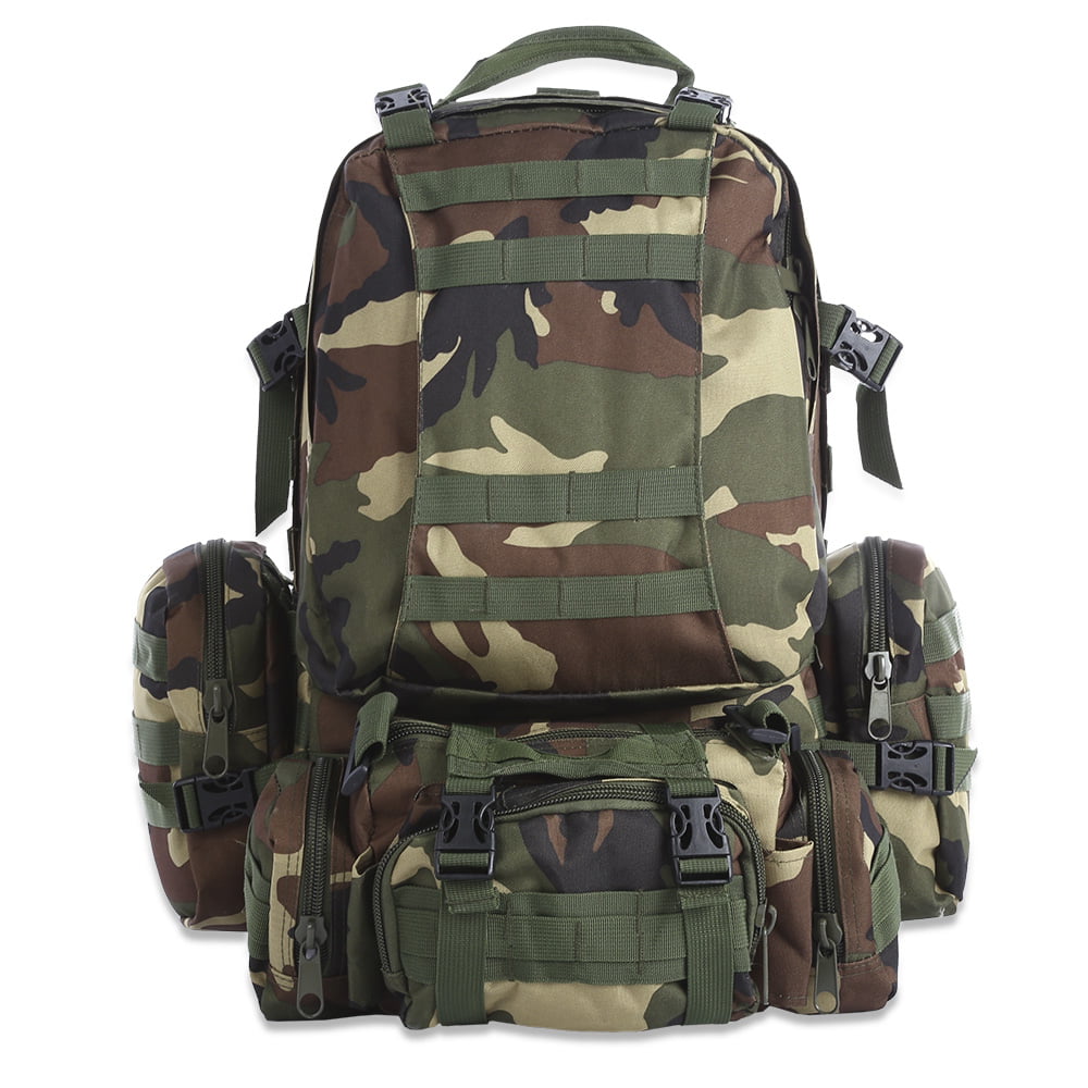 Details about   50l Multifunction Camouflage Climbing Hiking Camping Military Camo Backpack 