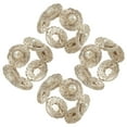 thumbnail image 5 of Saro Lifestyle Beaded Napkin Rings With Pearl Design (Set of 4) Silver, 5 of 5