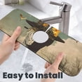 thumbnail image 6 of Sikiie Surreal Floral Mindscape Splash Guard for Sink Faucet-1 PC Super Absorbent Fast Drying Mat Sink Gadgets-Splash Guard for Kitchen, Sink Mat, 6 of 7