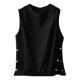 thumbnail image 2 of Camiseta sin mangas de algodón para hombre, chaleco de baloncesto sin mangas, corte ajustado, liso/estampado, M-XXXXL, 2 of 7