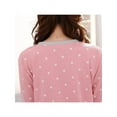 thumbnail image 5 of 2Pcs Women Long Sleeve Pajama Set Loose Sleepwear Nightwear Casual Home Suit, 5 of 5