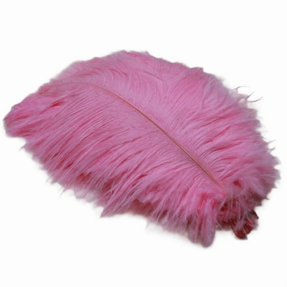 20-25cm Ostrich Feathers Stage Performances Handmade DIY Jewelry Decorations Pink