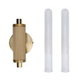 thumbnail image 2 of Zaqw Wall Sconce Gold Iron Glass Hardwired 2 Lights G9 Living Room, 2 of 7