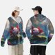 thumbnail image 4 of Fotbe Pond Cute Axolotl Chaqueta con Protección Solar UPF 50+ para Hombre y Mujer, Camisa con Capucha y Bolsillos-3X-Large, 4 of 7