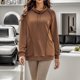 thumbnail image 3 of Gibobby Sudadera de mujer, Sudadera de Manga Larga con Capucha para Mujer, de Gran tamaño, Sudadera Deportiva(Marrón,G), 3 of 4