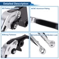 thumbnail image 4 of Unique Bargains Short Long Brake Clutch Levers for Yamaha YZF R1 99-01 6 Position Adjustable Motorcycle Handlebar Brake Lever Aluminum Alloy Black Handle Silver Tone, 4 of 6