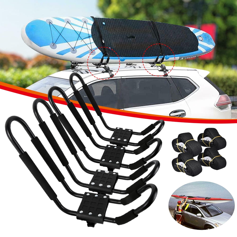Universal Roof Rack Bars, 2Pairs Kayak Roof Rack, Universal Car Soft